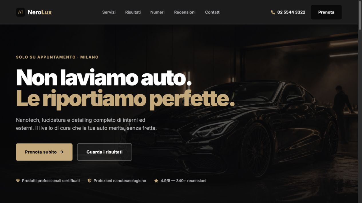Anteprima del concept NeroLux Detailing